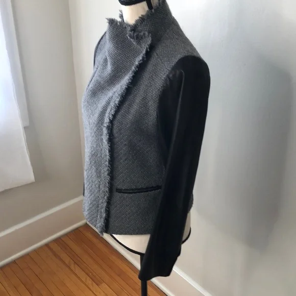 Vince Tweed and Leather jacket - Picture 6 of 13